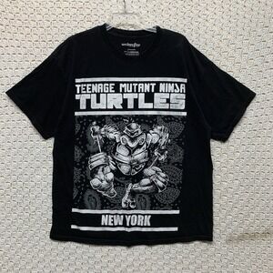 Teenager  Mutant Ninja Turtles‎ T-Shirt XL Black Short Sleeve New York